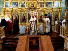 Сегодня в Казанском кафедральном соборе г. Ачинска прошло пасхальное богослужение 1