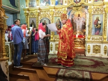 Богослужение в Казанском соборе в Неделю 6-ю по Пасхе 1
