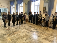 На линейке в православной гимназии отметили участников Феодоровских дней 2
